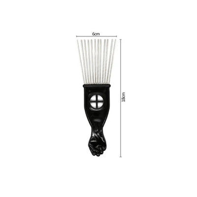 Anti-Static Metal Afro Pick Comb